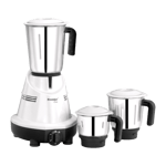 premier cute km512 550w mixer grinder 3 jars white front view