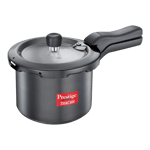 prestige svachh hard anodised pressure cooker 3 litre front view