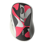 rapoo m500 silent multi mode wireless mouse red front view