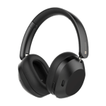 realme techlife studio h1 boom headphone black front view