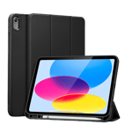 robocare silicon cover for apple ipad 10 9 inch 10th gen black front view
