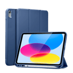 robocare silicon cover for apple ipad 10 9 inch 10th gen blue front view