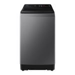 samsung 10 0kg fully automatic top load washing machine wa10bg4546bd dark grey front view
