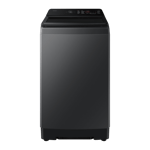 samsung 10 0kg fully automatic top load washing machine wa80f10e2ctl deep charcoal Front view