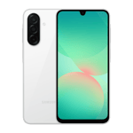 samsung galaxy a26 5g white 128gb 8gb ramFront back View