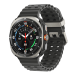 samsung galaxy watch ultra lte titanium silver 47 mm sm l705fdaains left view