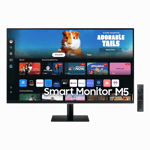samsung m5 fhd smart monitor with smart tv experience ls27dm501ewxxl Black 27 inch Front view