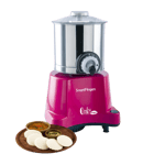 smart fingers comfort plus mini wet grinder 1 25 litre pink front view