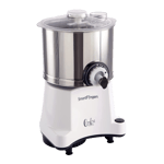smart fingers comfort plus wet grinder white 2 litre front view