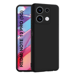 space cloth silicon back case for xiaomi redmi note 13 pro black front view