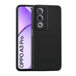 space cloth silicon case for oppo a3 pro 5g black front view