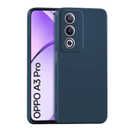 space cloth silicon case for oppo a3 pro 5g blue front view