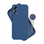 space cloth silicon case for oppo a38 4g blue front view
