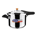 ultra duracook stainless steel pressure cooker 6 5 litre front view