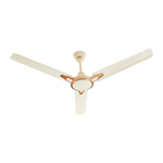 usha racer chrome 1 star 1200 mm ceiling fan rich ivory front view