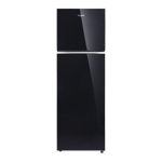 whirlpool 231 l frost free double door 2 star refrigerator if inv elt 278gd crystal black front view