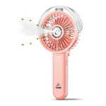 yarr handheld misting personal fan pink front view