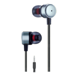 yarr sonic in ear earphones gray front side view