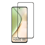 2 5d tempered glass screen protector for vivo y200 black Front View