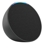 Amazon echo pop smart speaker with alexa black Front View