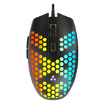 Ambrane trone x wired gaming mouse black Front View