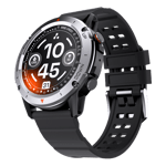 Ambrane wise crest smartwatch black Front Side View