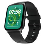 Ambrane wise glaze smartwatch black Front Left View