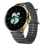Ambrane wise rush smartwatch black Front View