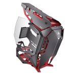 Antec torque mid tower aluminum gaming case 3 120mm argb fans red black Normal View