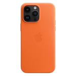 Apple Leather Case With MagSafe orange