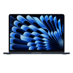 Apple MacBook Air M5 Chip With 10 Core CPU and 8 Core GPU Mac OS Laptop 13 6 inch MDHE4HNA Midnight 1tB front view