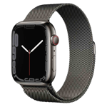 Apple Watch Series 7 GPS Cellular Graphite Milanese Loop 02