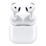 Apple airpods 4 gen with active noise cancellation white Front View