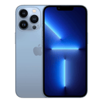 Apple iphone 13 pro 1TB sierra blue Front Back View