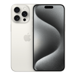 Apple iphone 15 pro max white titanium 256gb Front Back View