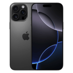 Apple iphone 16 pro black titanium 1Tb Front Back View