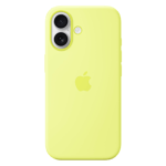 Apple silicone case with magsafe for apple iphone 17 neon yellow 1