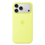 Apple silicone case with magsafe for apple iphone 17 pro max neon yellow 1