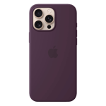 Apple silicone case with magsafe for iphone 16 pro max plum Back View 1