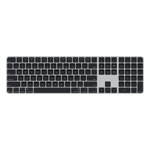 Apple us magic bluetooth keyboard with touch id and numeric keypad black Front View