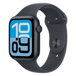 Apple watch se 3 gps aluminium case with sport band m l midnight 44 mm Front Right View