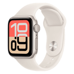 Apple watch se 3 gps aluminium case with sport band m l starlight 40 mm Front Right View