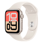 Apple watch se 3 gps aluminium case with sport band s m starlight 44 mm Front Right View