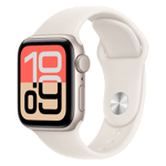 Apple watch se 3 gps aluminium case with sport band starlight 40 mm Front Right View Image