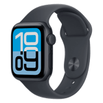 Apple watch se 3 gps cellular aluminium case with sport band s m midnight 40 mm Front Right View