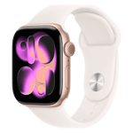 Apple watch series 11 gps aluminium case with light blush sport band m l rose gold m l Front Right View