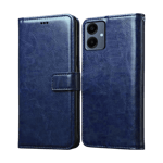 Arrow Leather Flip Cover For Samsung Galaxy A06 Blue front view