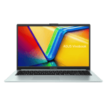 Asus vivobook go 15 amd ryzen 3 7320u windows 11 home laptop e1504fa bq2323ws green grey 8gb 512gb Front View