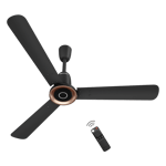 Atomberg studio nexus bldc motor with remote 1200 mm ceiling fan midnight black Full View