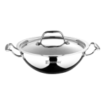 Bergner argent triply kadai with ss lid 2 5 l Front View